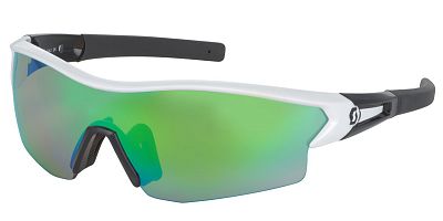 Превью  Велоочки SCOTT Leap  White glossy black/green chrome amplifier + Clear White/Black/Green, Линзы: S1